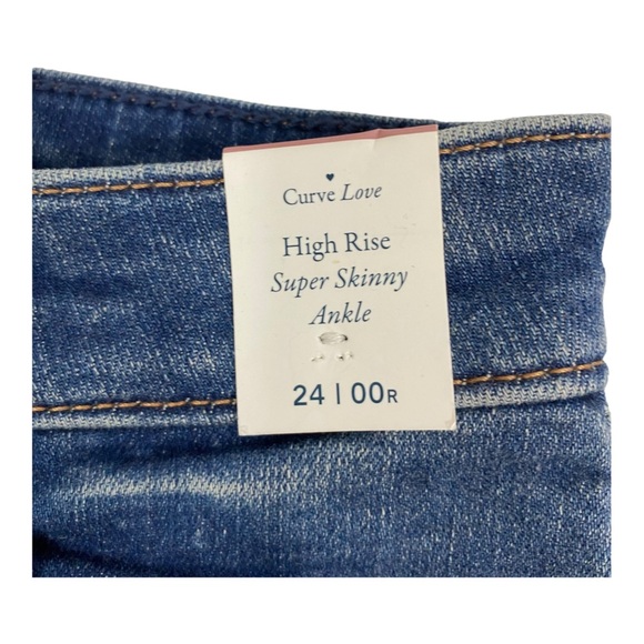 Abercrombie & Fitch Womens Jeans Size 24/00 R Curve Love High Rise Super Skinny - Picture 9 of 13
